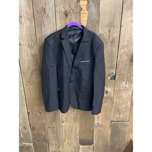 Mage Male Black Suit Jacket With Bow Tie Size L